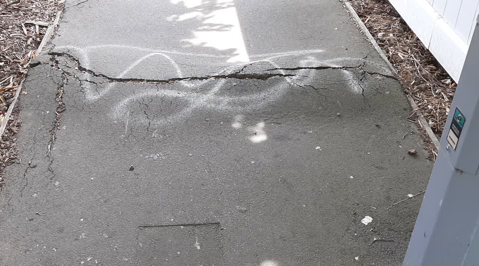 The photograph attached to this roading/streets report