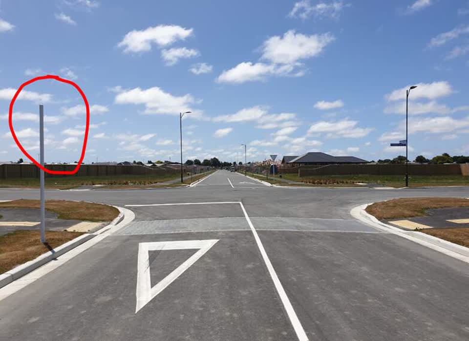 The photograph attached to this roading/streets report