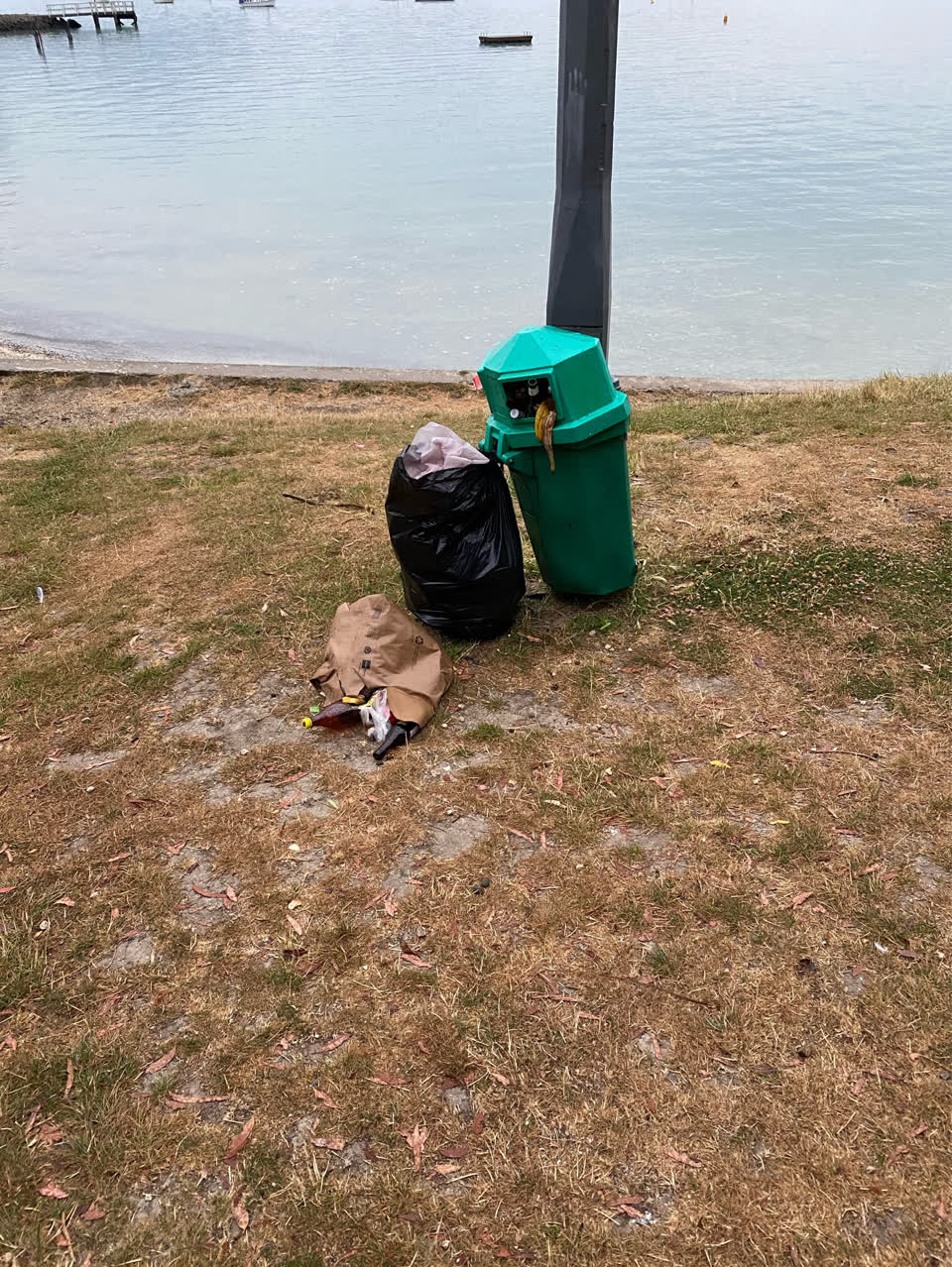 The photograph attached to this rubbish/recycling report