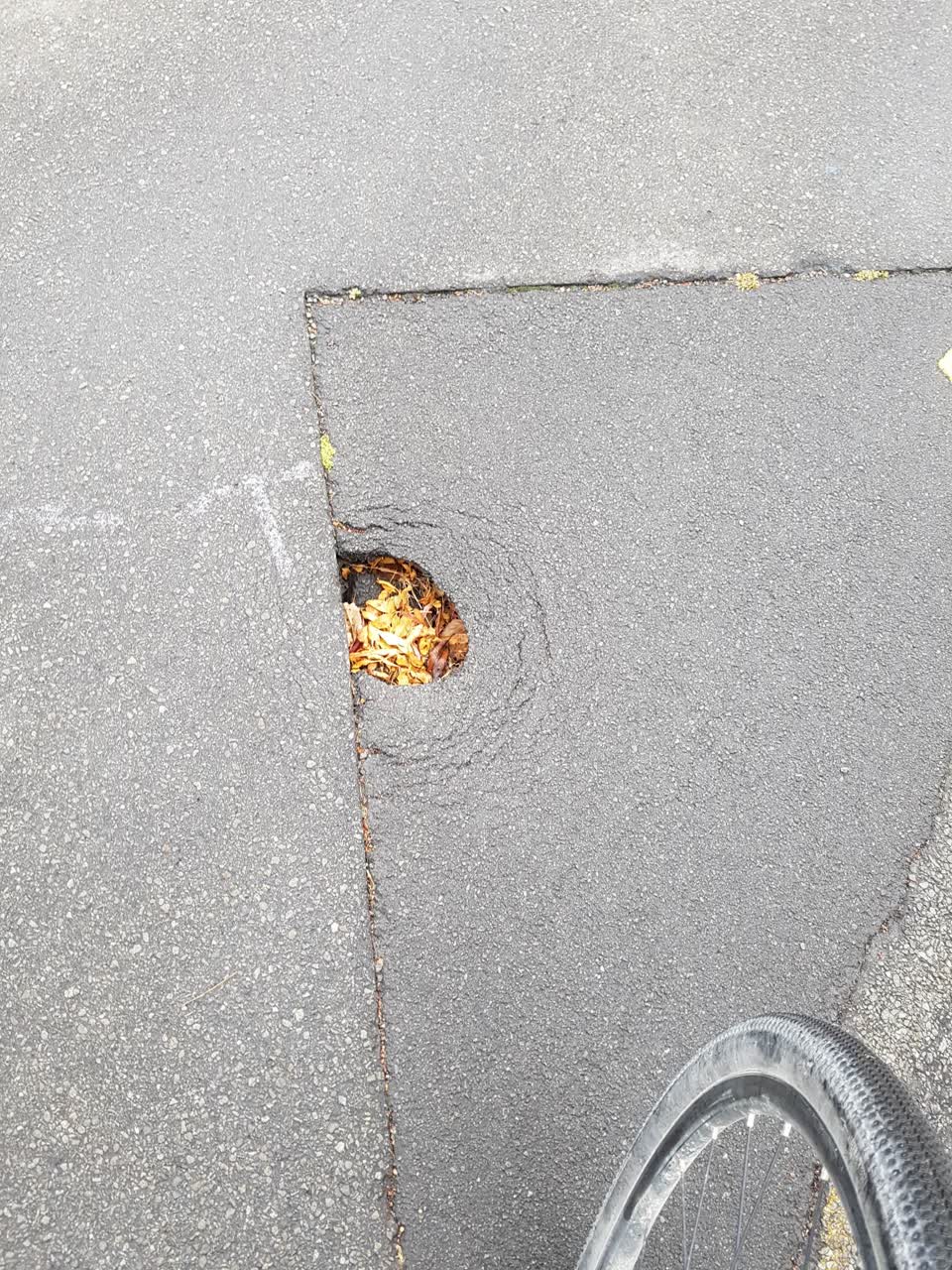 The photograph attached to this roading/streets report