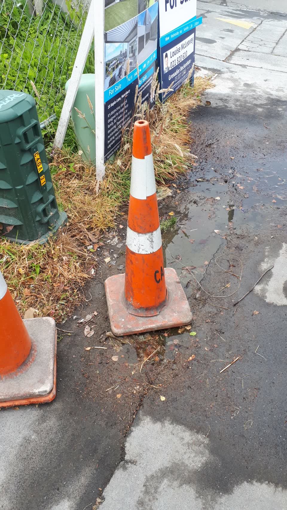 The photograph attached to this wastewater/stormwater report