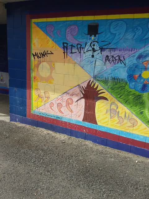Graffiti, a report photo
