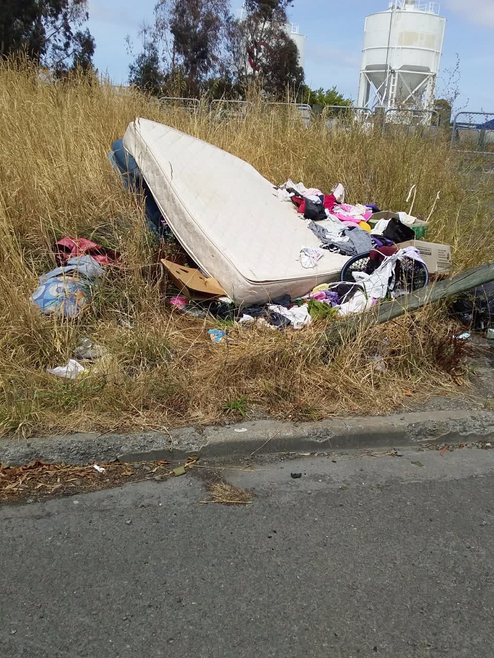 The photograph attached to this rubbish/recycling report