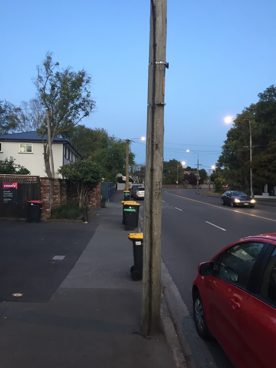 The photograph attached to this roading/streets report