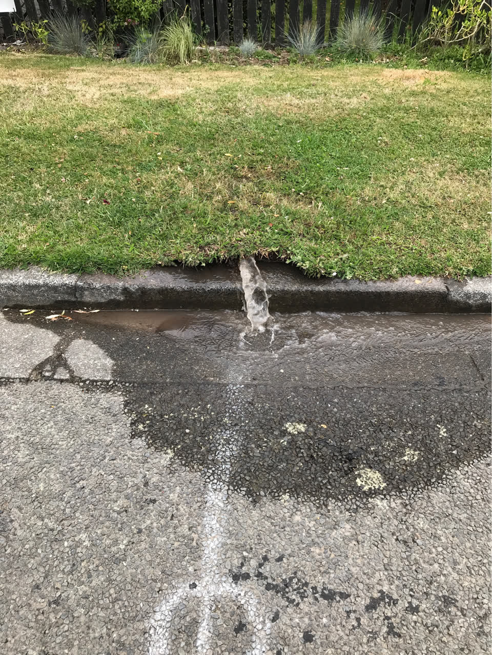 The photograph attached to this water supply report