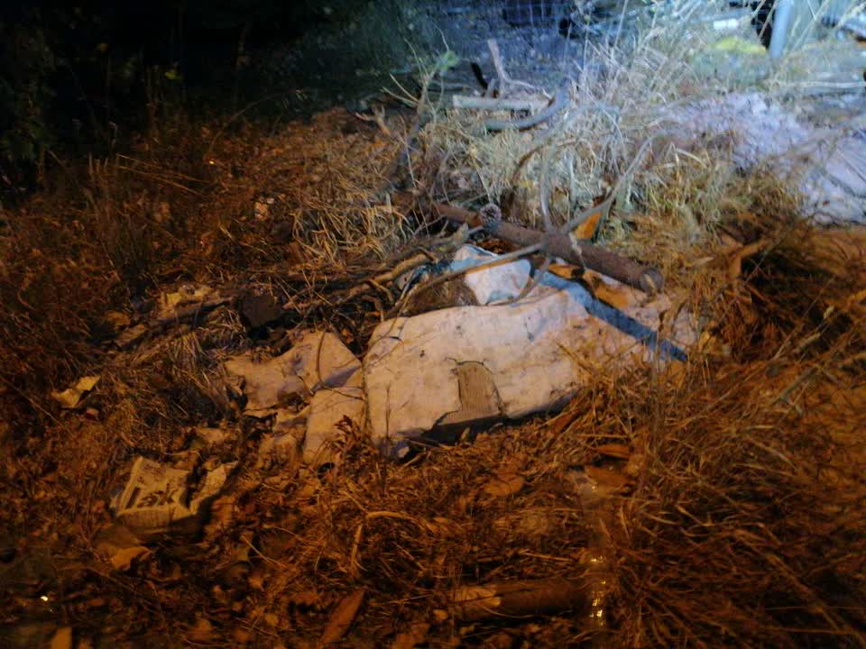 The photograph attached to this rubbish/recycling report