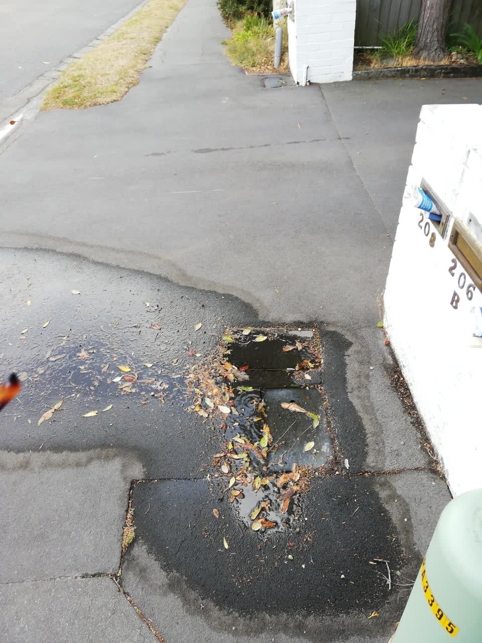 The photograph attached to this wastewater/stormwater report