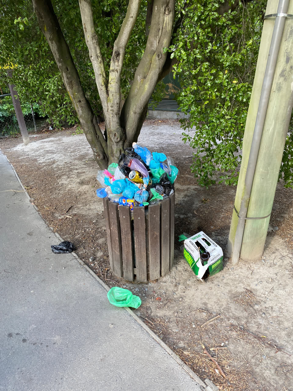 The photograph attached to this parks report