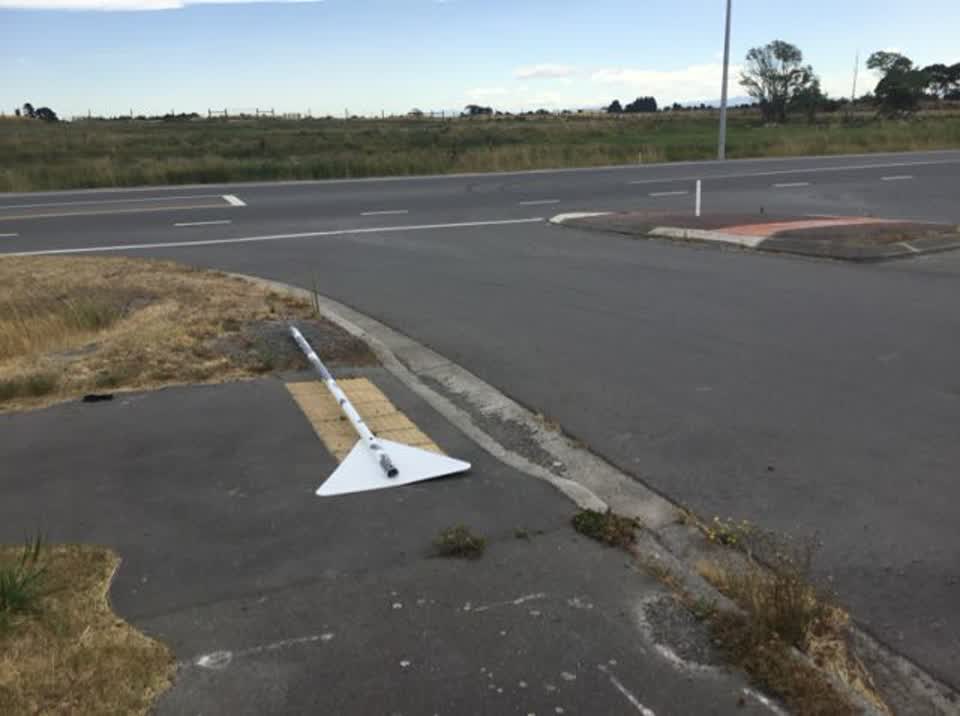 The photograph attached to this roading/streets report