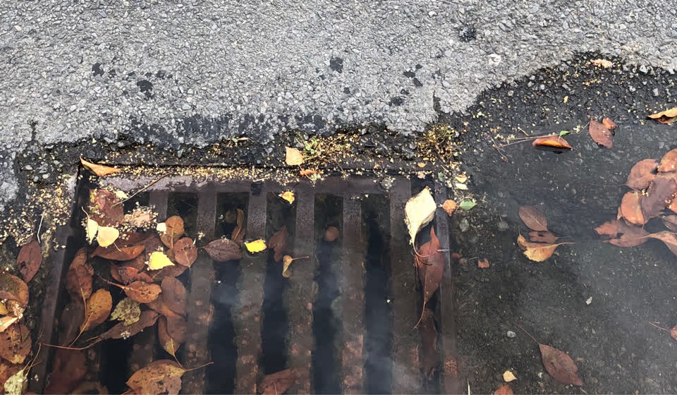 The photograph attached to this wastewater/stormwater report