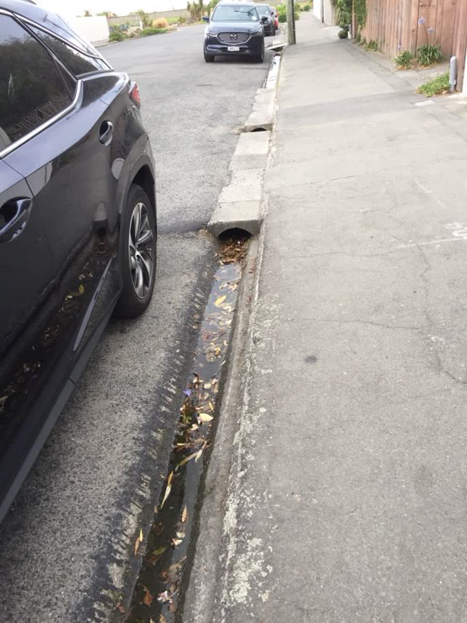 The photograph attached to this wastewater/stormwater report