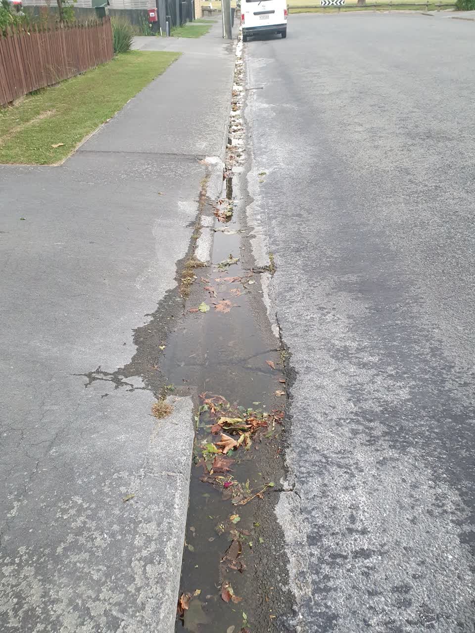 The photograph attached to this wastewater/stormwater report