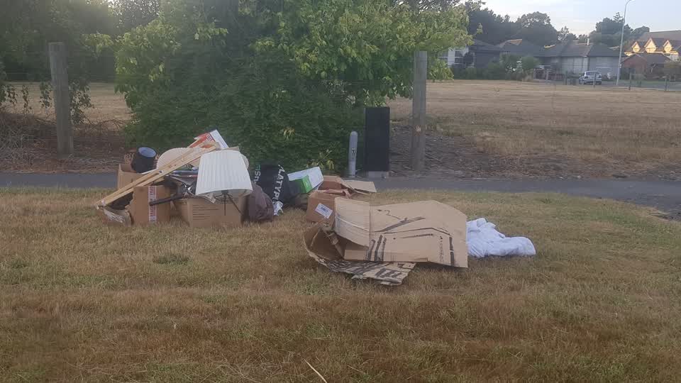 The photograph attached to this rubbish/recycling report