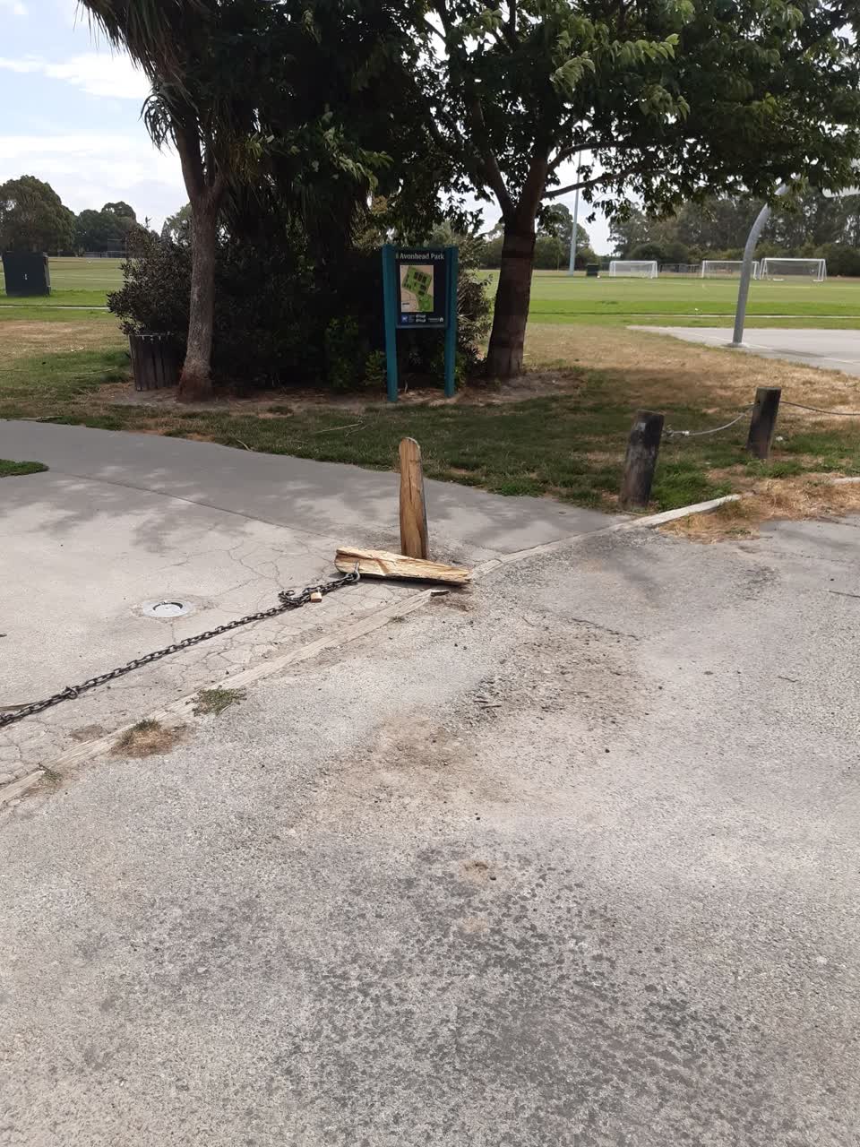The photograph attached to this parks report
