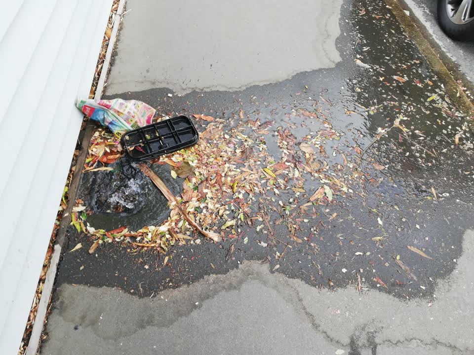 The photograph attached to this wastewater/stormwater report