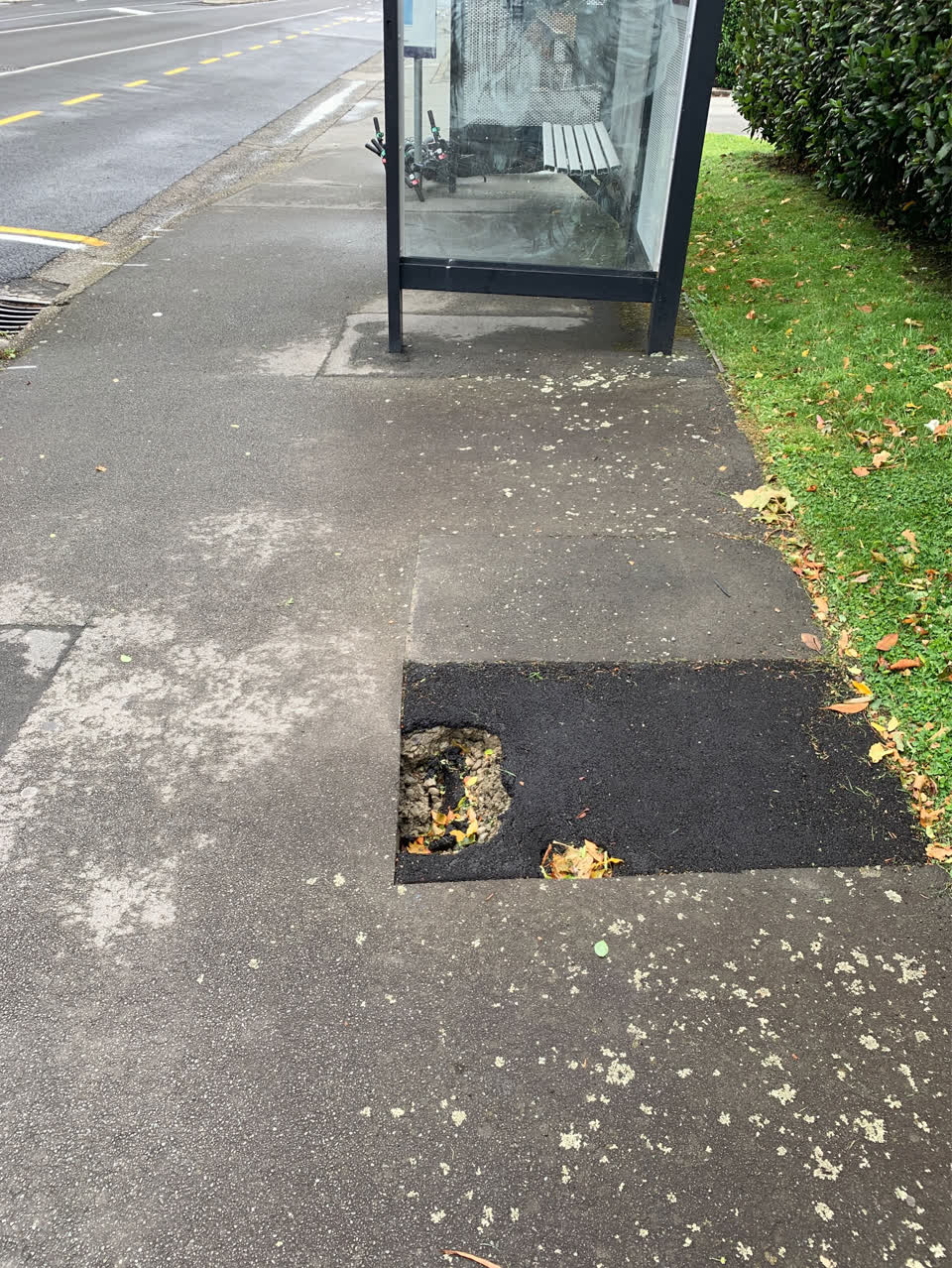 The photograph attached to this roading/streets report