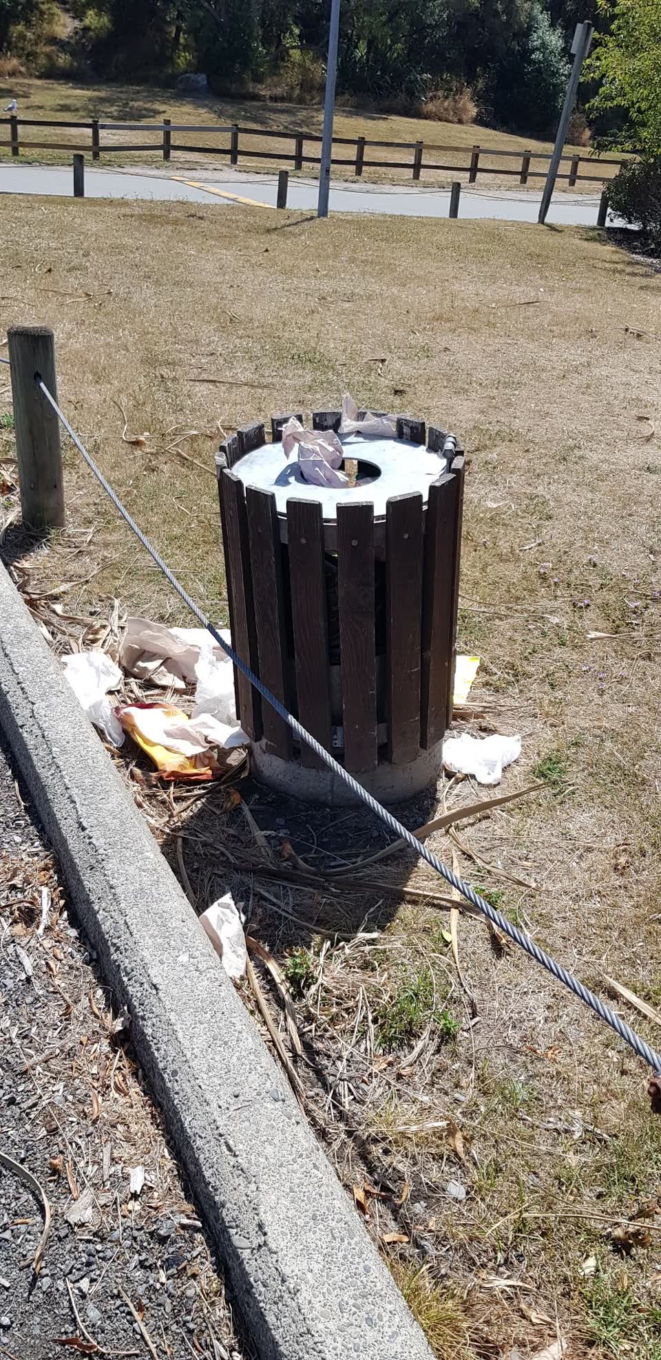 The photograph attached to this rubbish/recycling report
