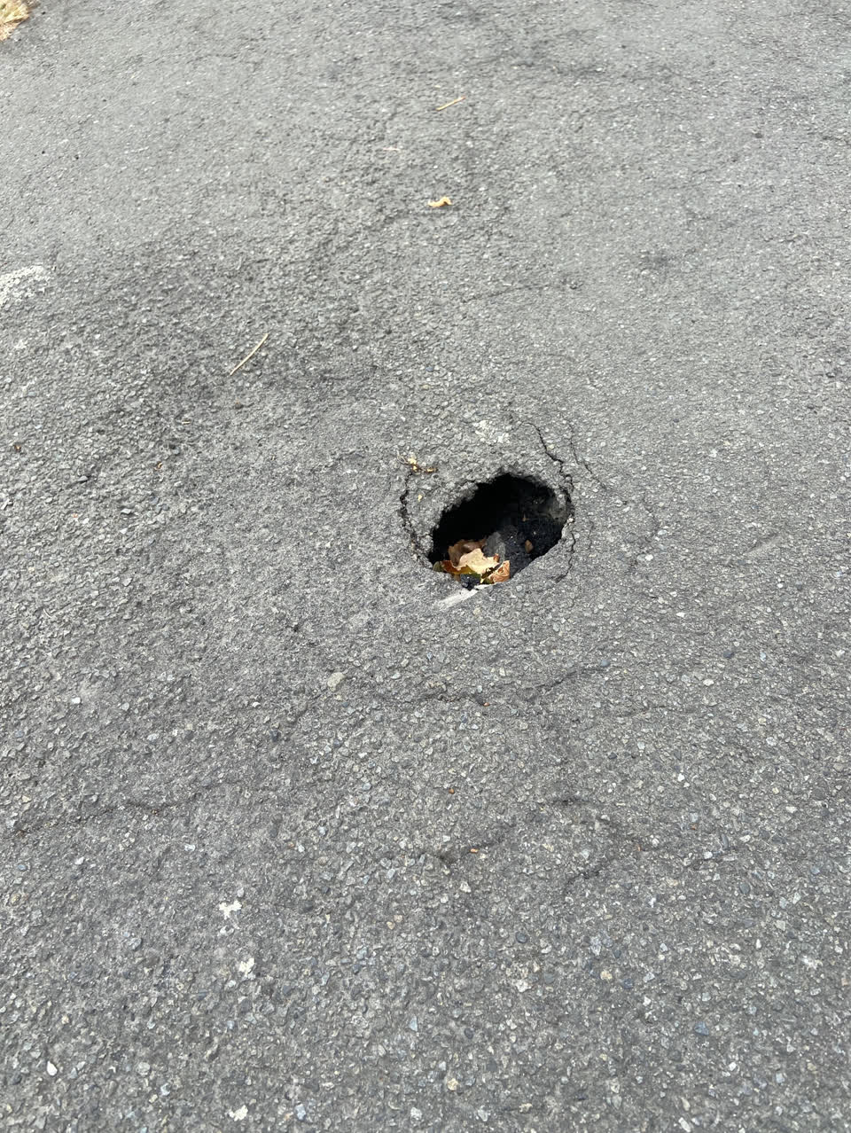 The photograph attached to this roading/streets report
