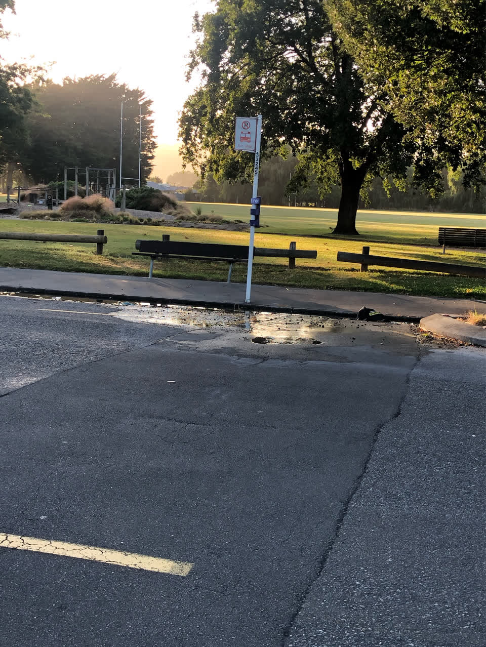 The photograph attached to this wastewater/stormwater report