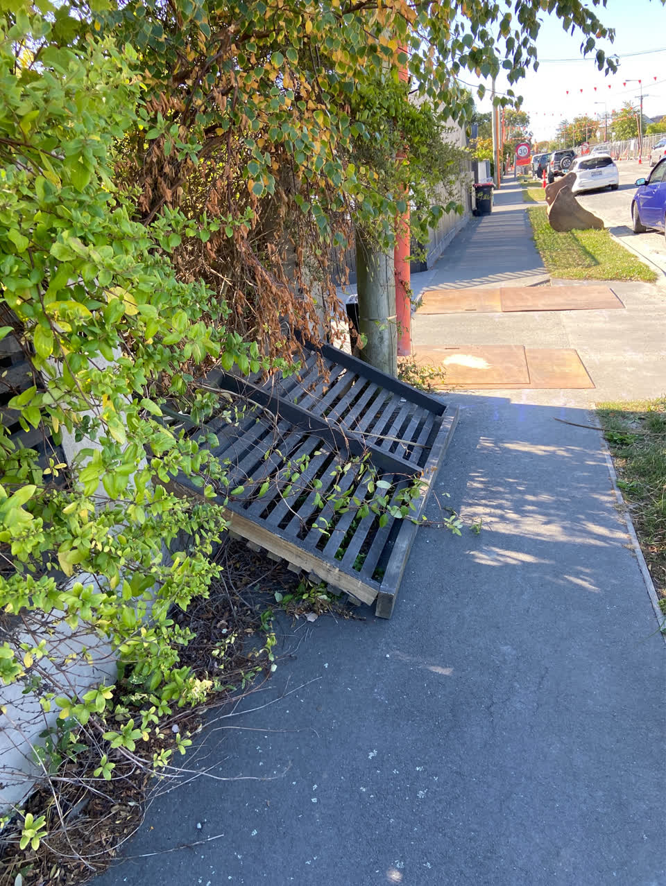 The photograph attached to this roading/streets report