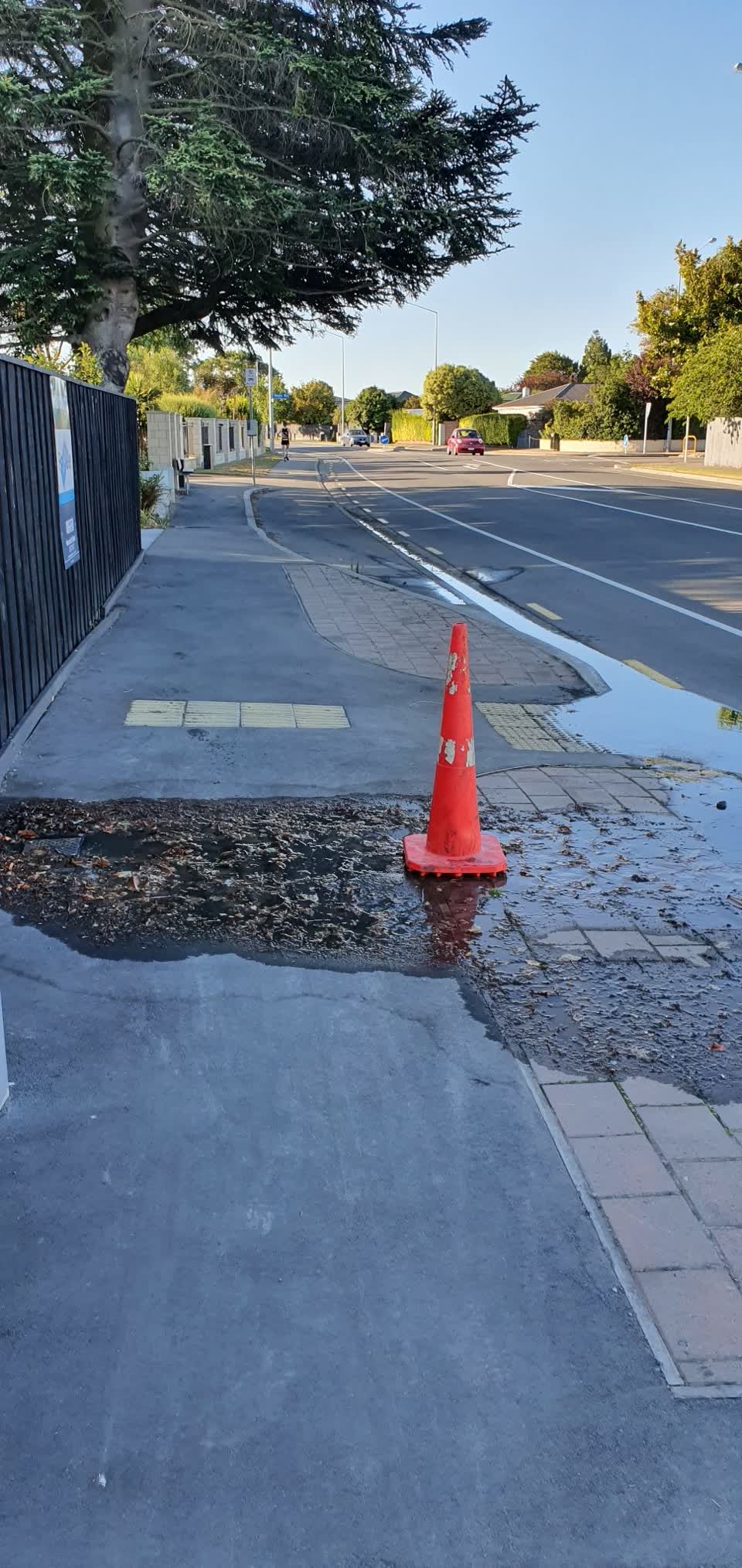 The photograph attached to this water supply report