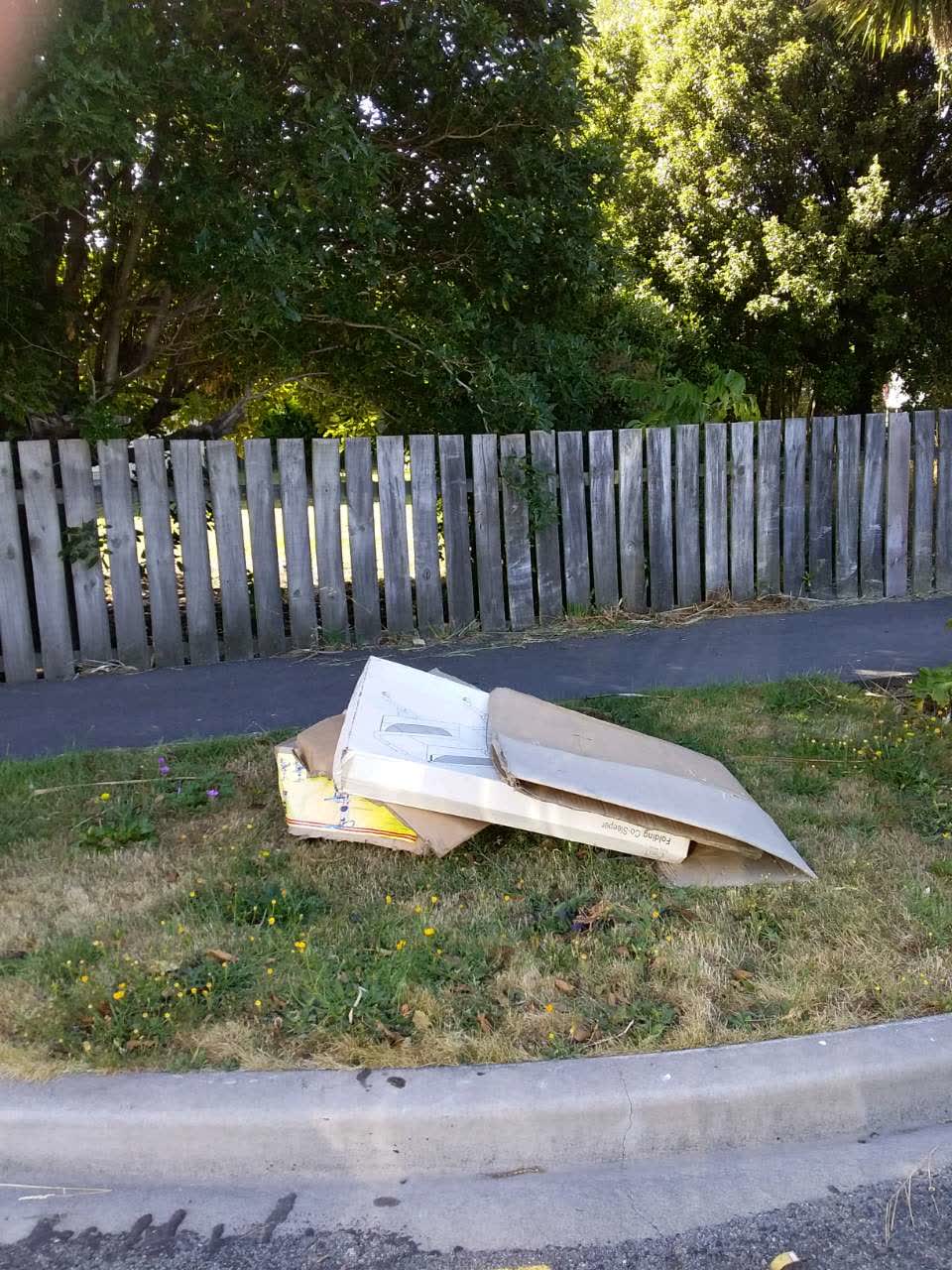 The photograph attached to this rubbish/recycling report