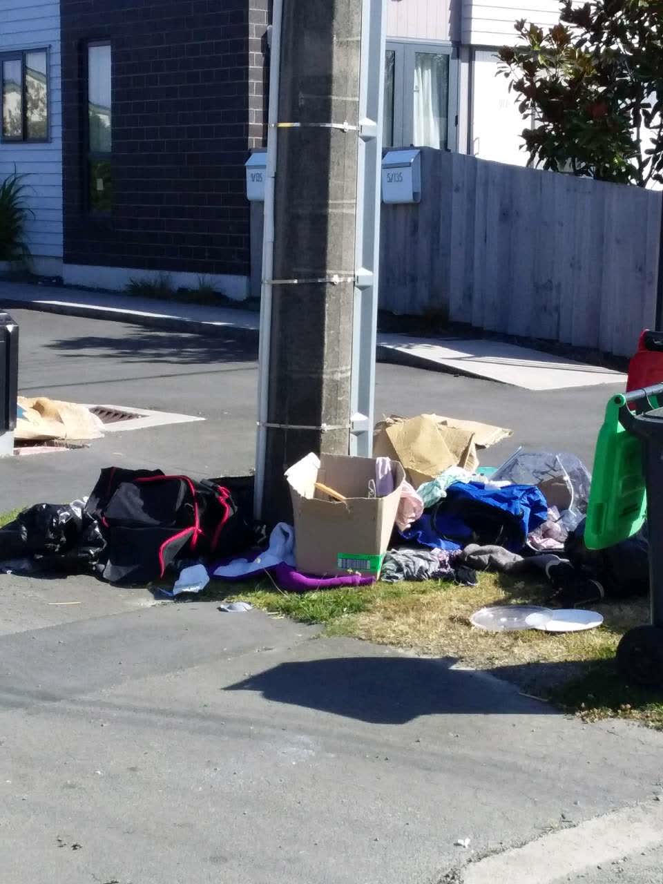 The photograph attached to this rubbish/recycling report