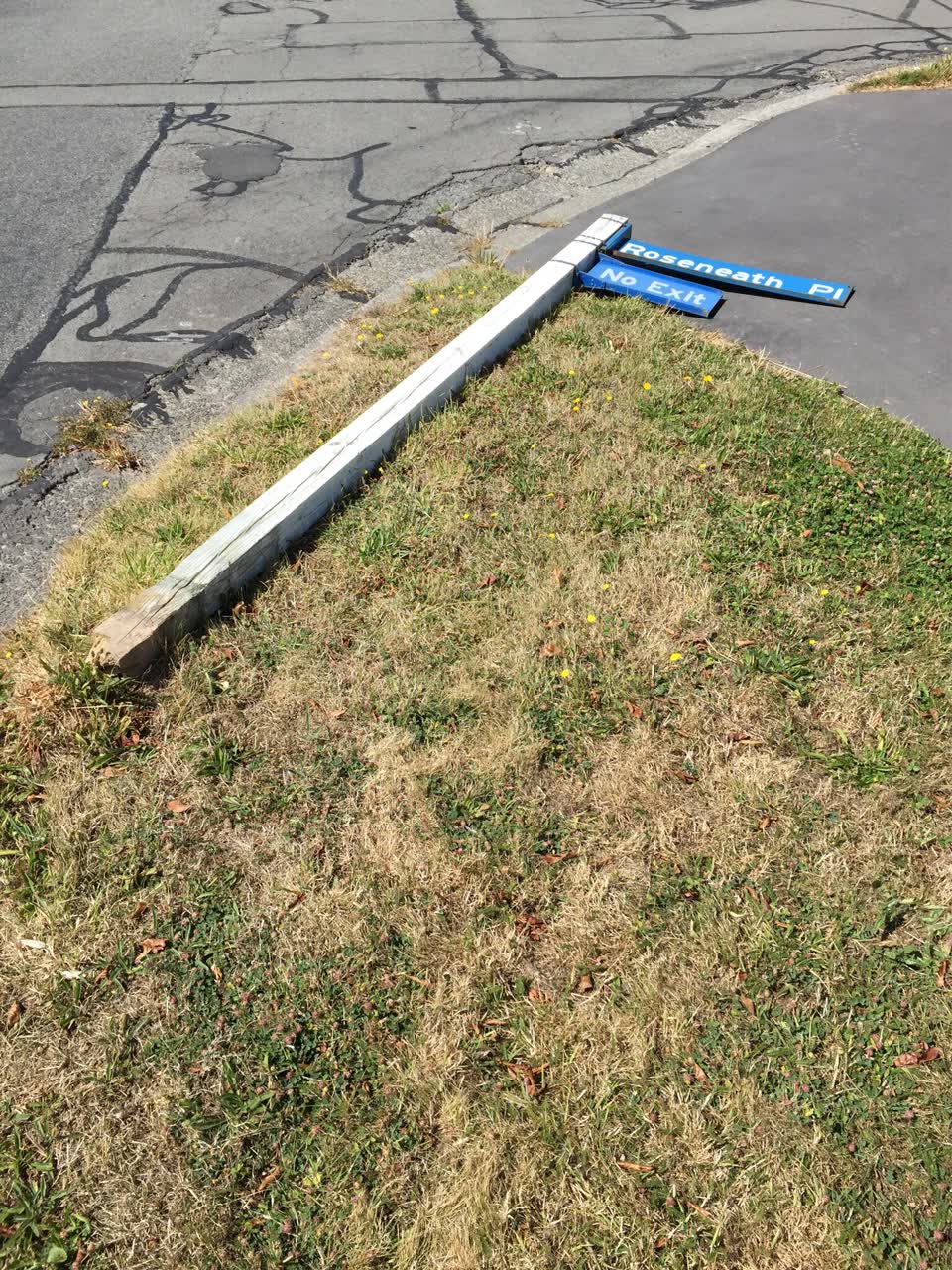 The photograph attached to this roading/streets report
