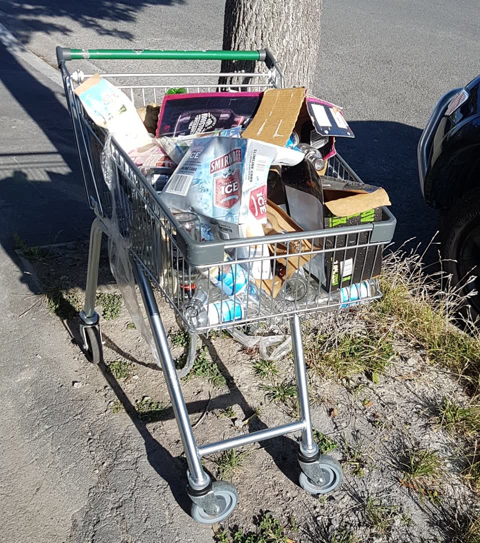 The photograph attached to this rubbish/recycling report