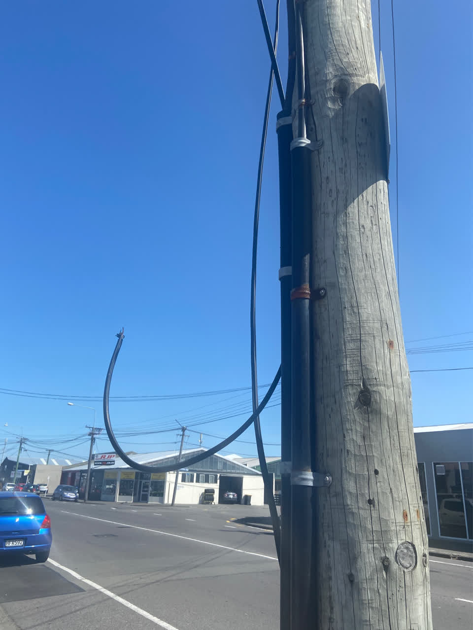 The photograph attached to this roading/streets report