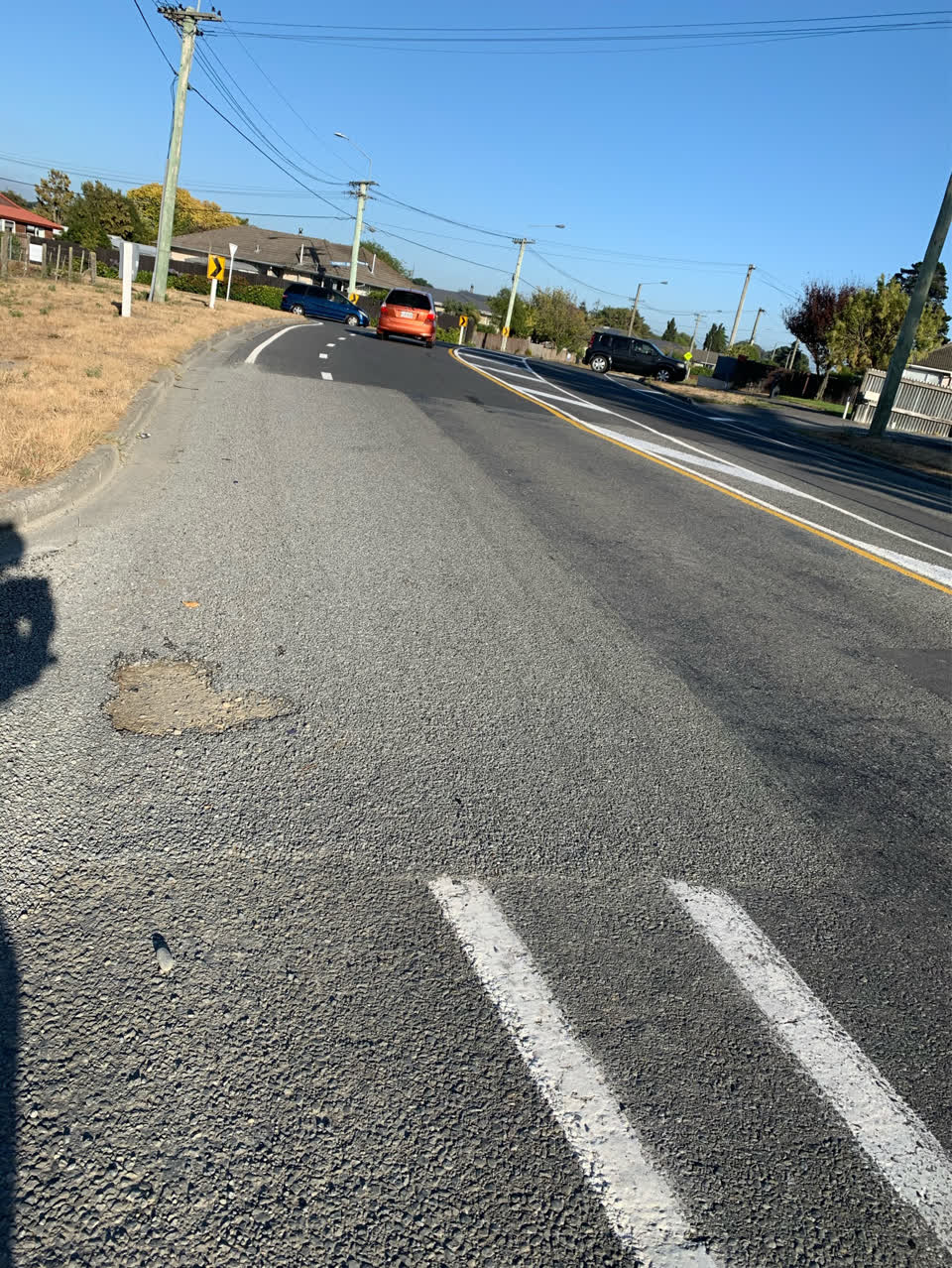 The photograph attached to this roading/streets report