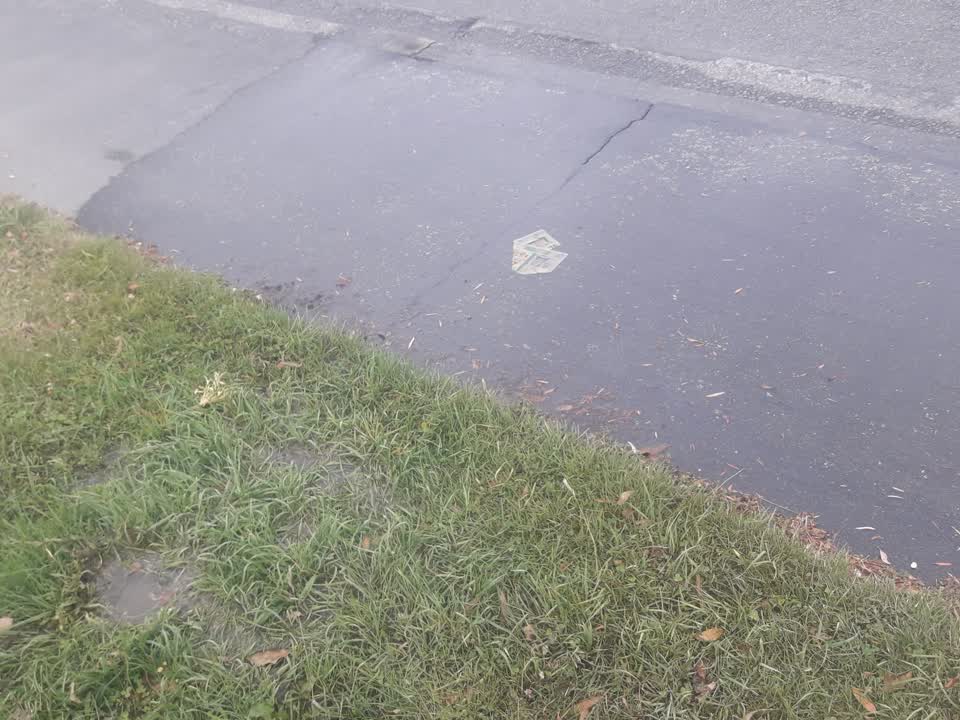 The photograph attached to this flooding report