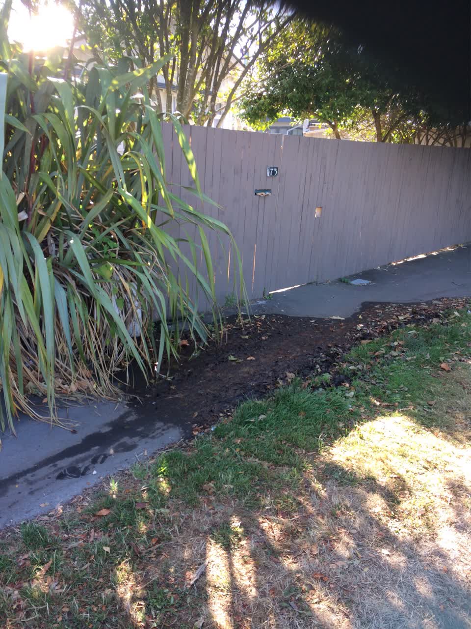 The photograph attached to this flooding report