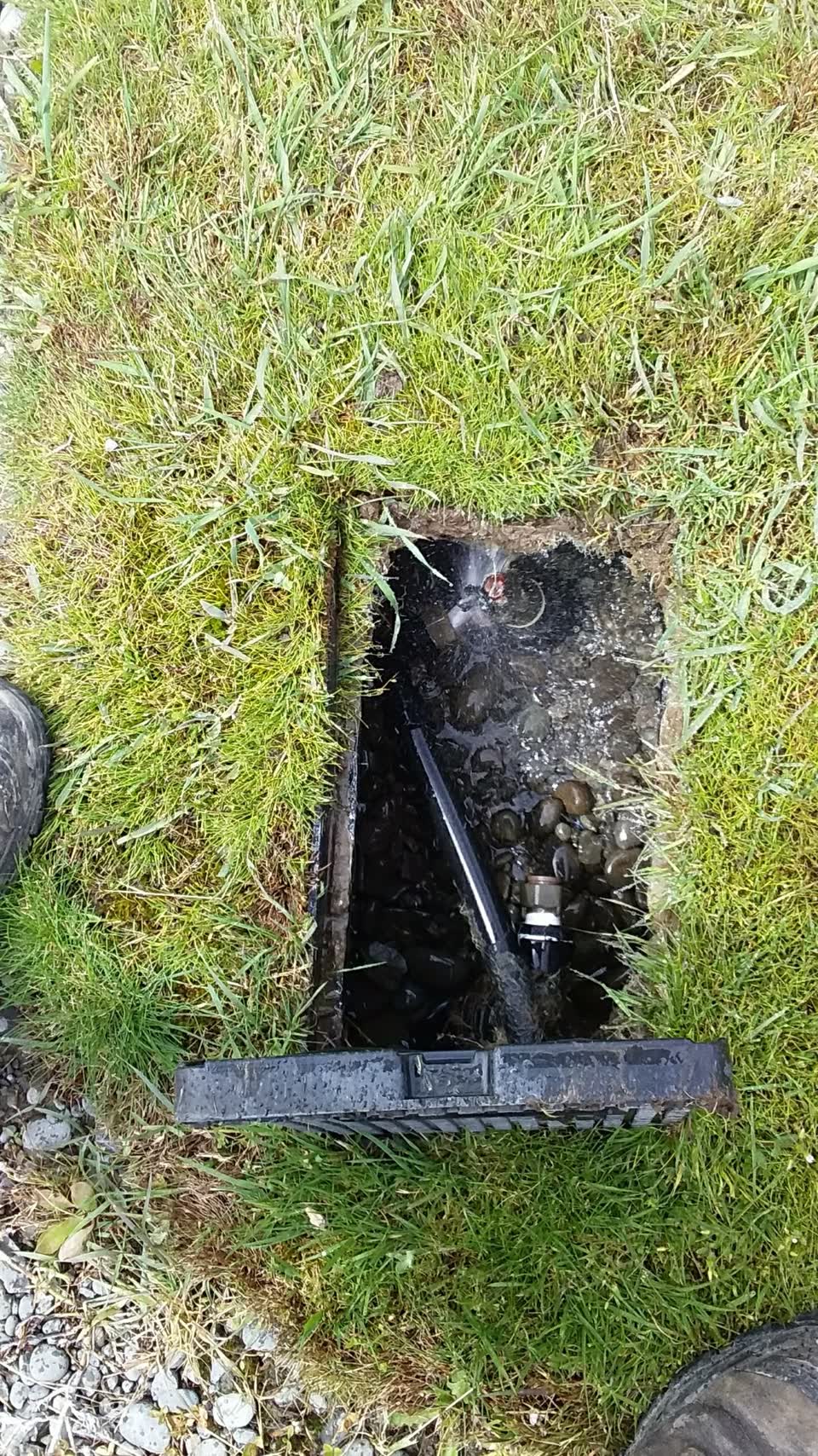 The photograph attached to this water supply report