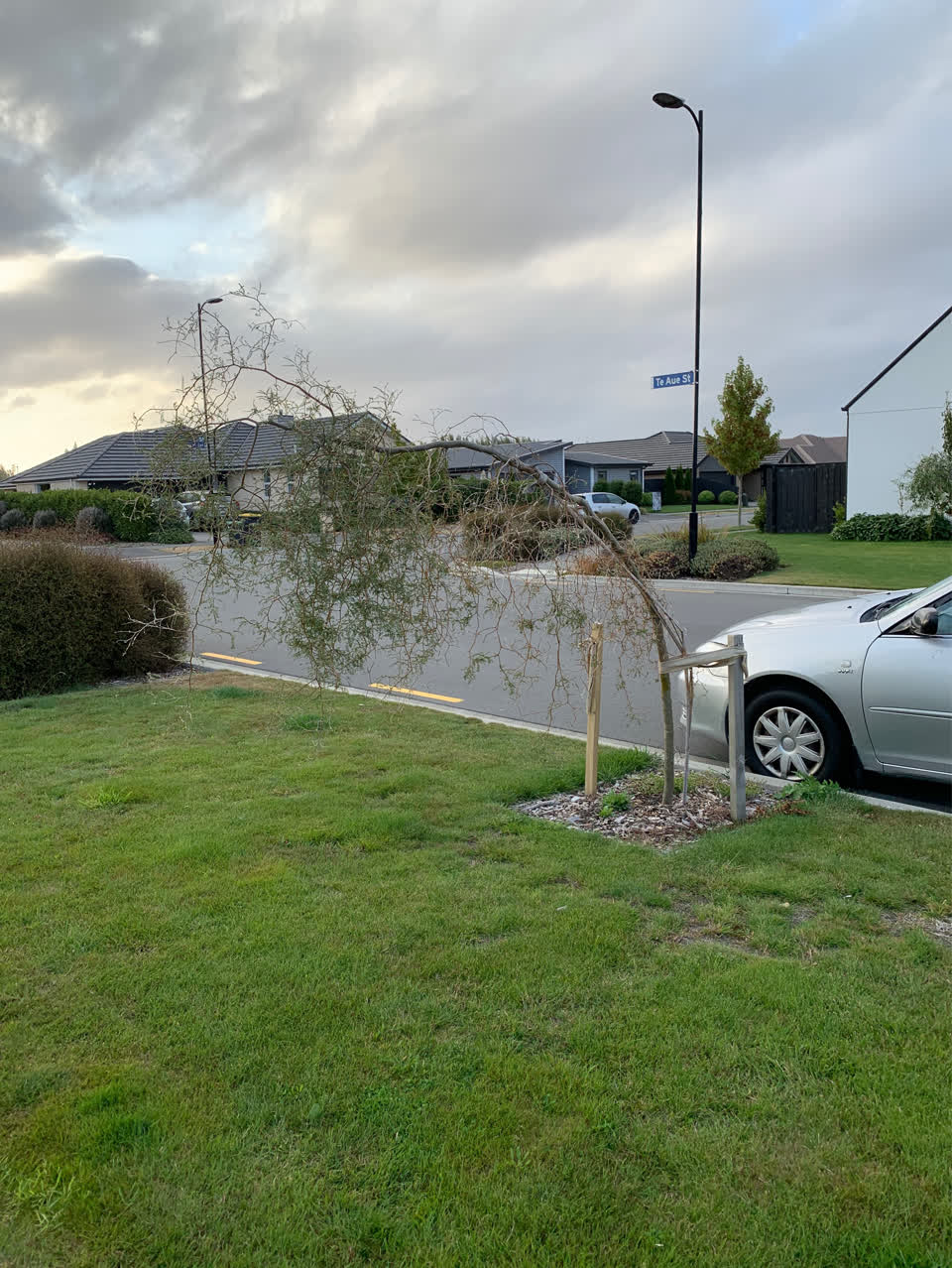 The photograph attached to this roading/streets report