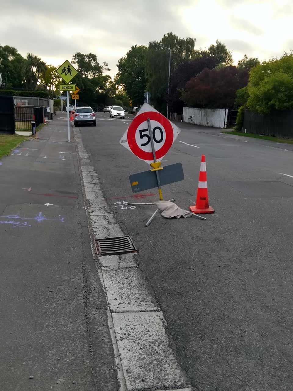 The photograph attached to this roading/streets report