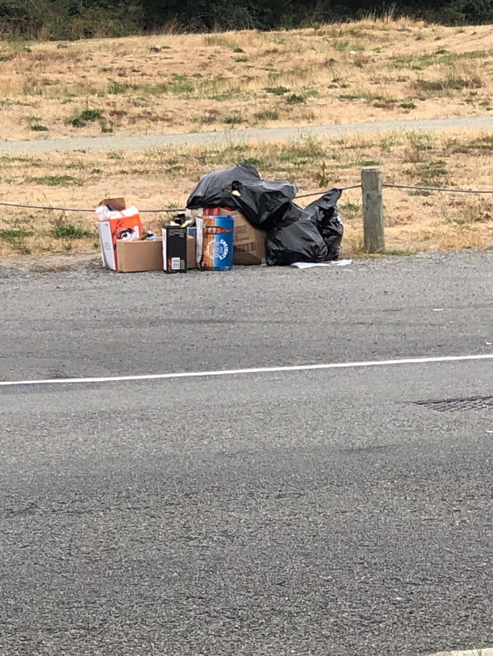 The photograph attached to this rubbish/recycling report