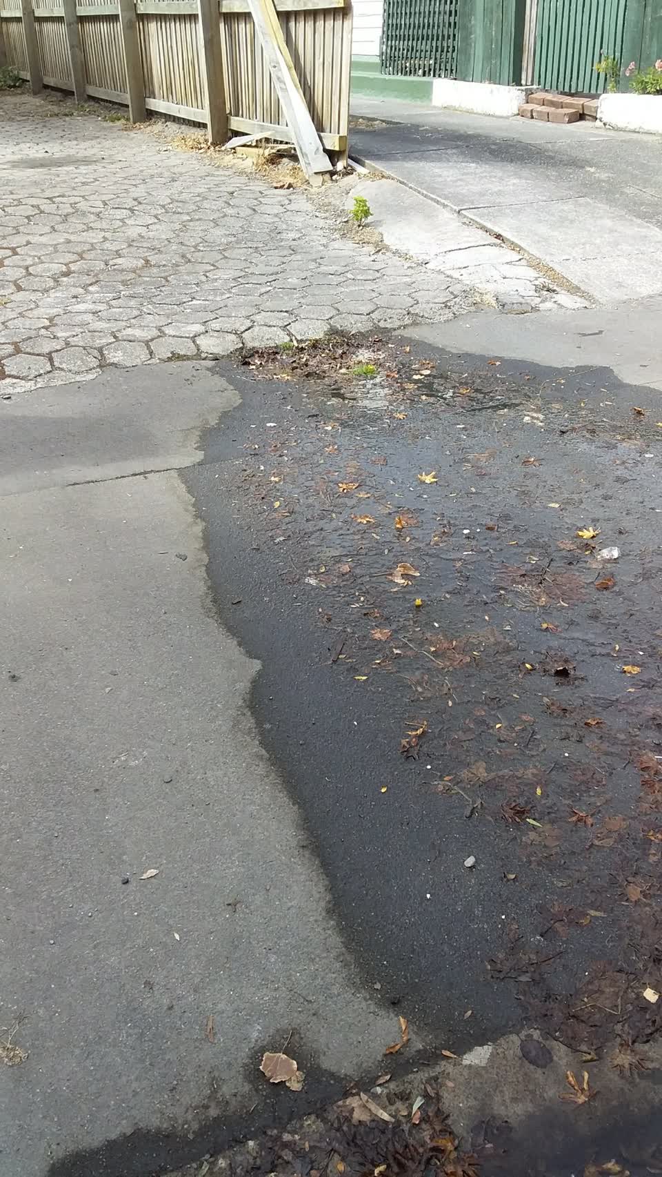 The photograph attached to this flooding report