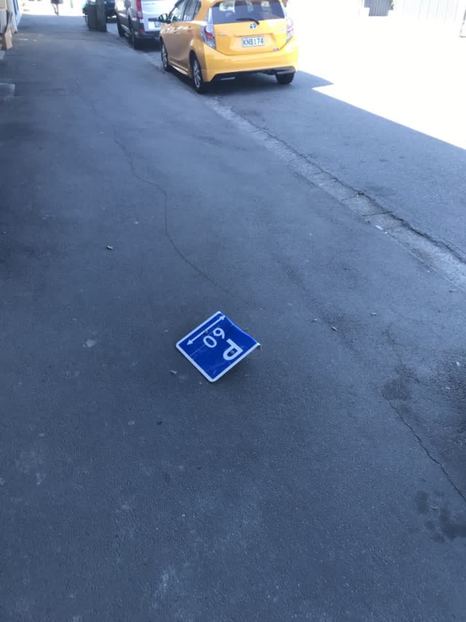 The photograph attached to this roading/streets report