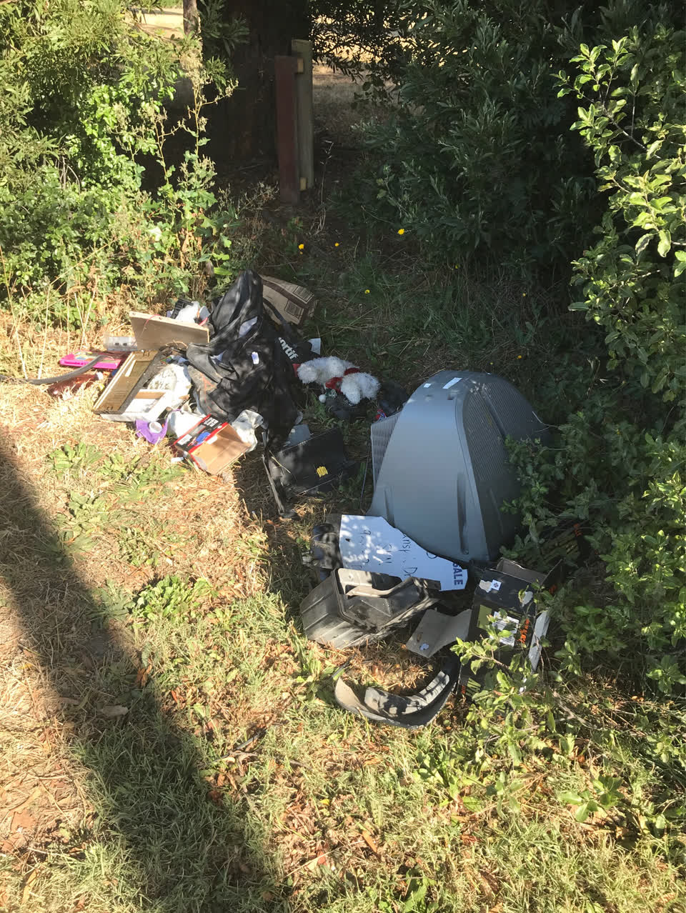 The photograph attached to this rubbish/recycling report
