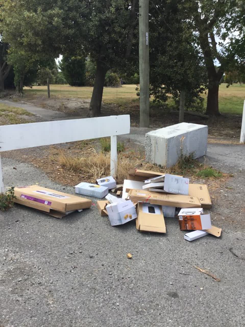 The photograph attached to this rubbish/recycling report