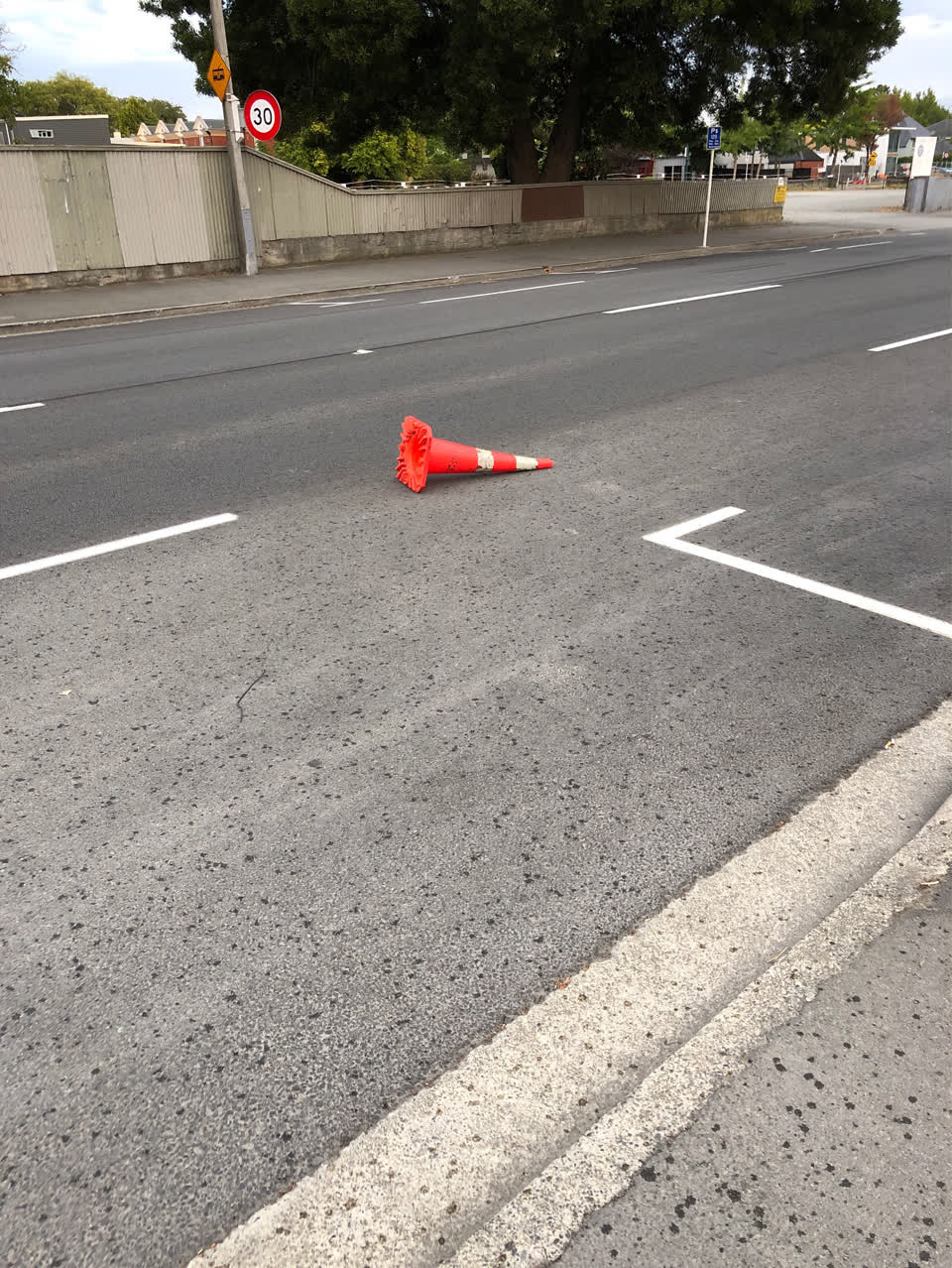 The photograph attached to this roading/streets report