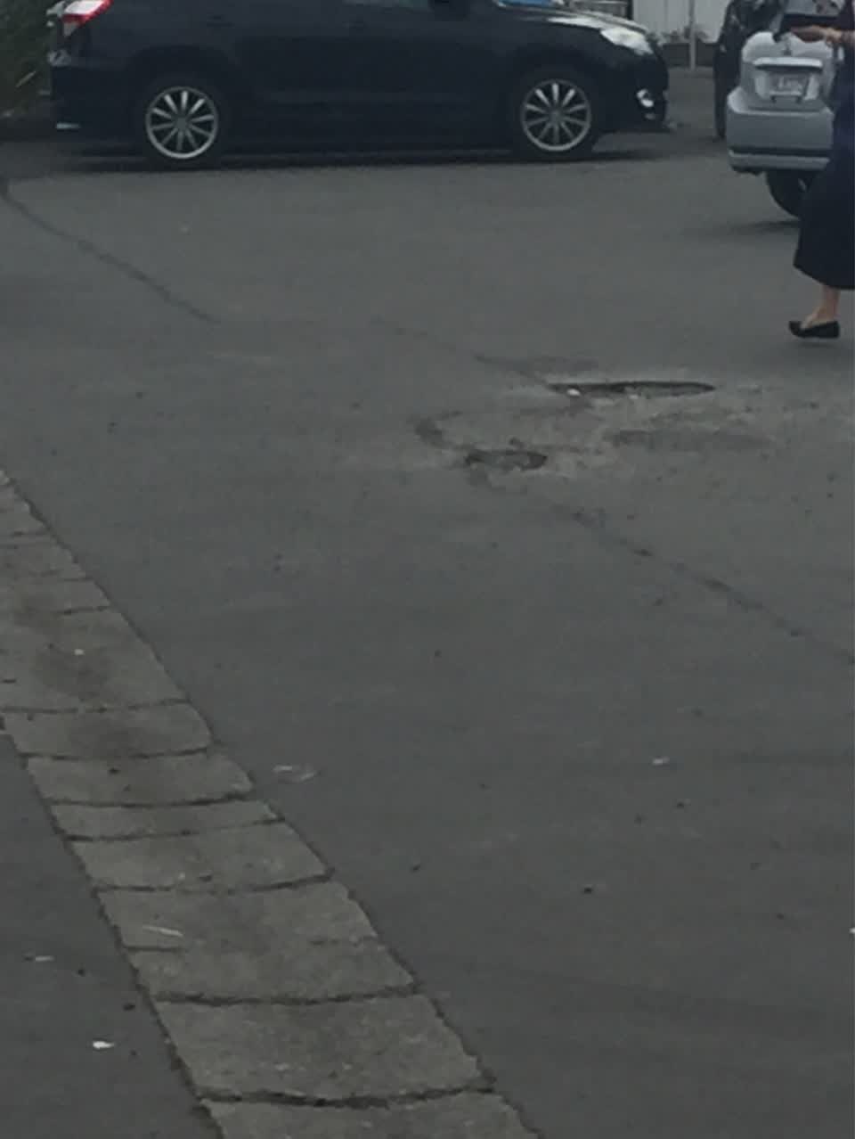 The photograph attached to this roading/streets report