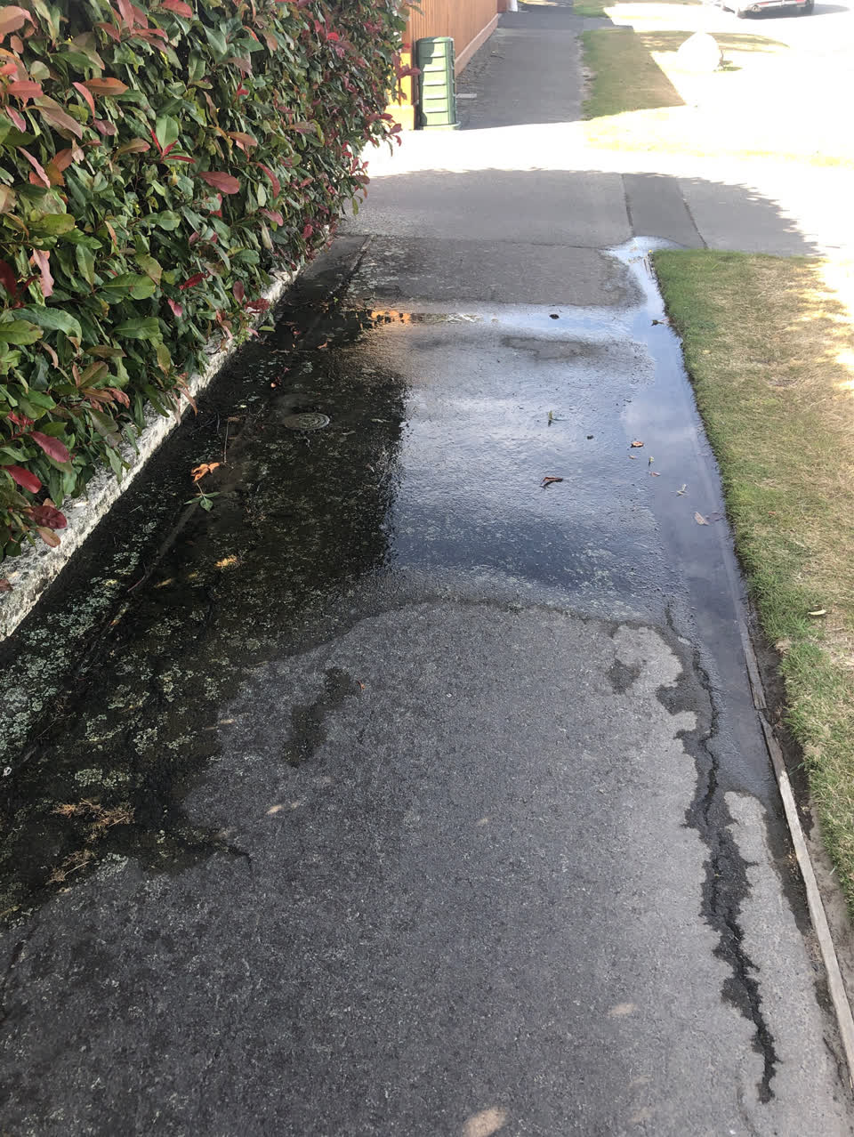 The photograph attached to this flooding report