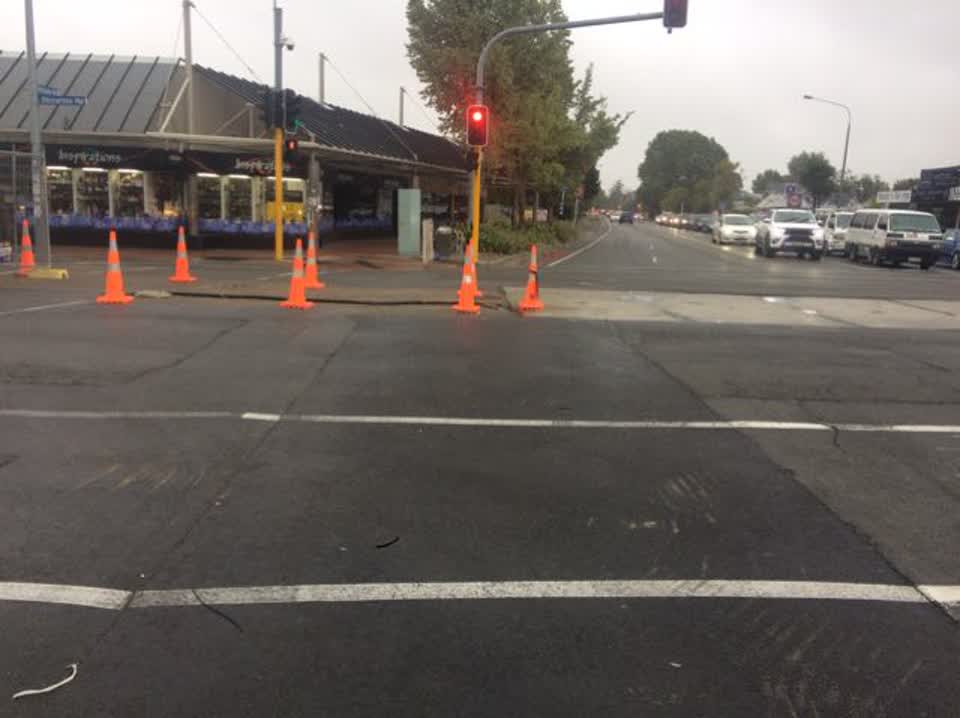 The photograph attached to this roading/streets report