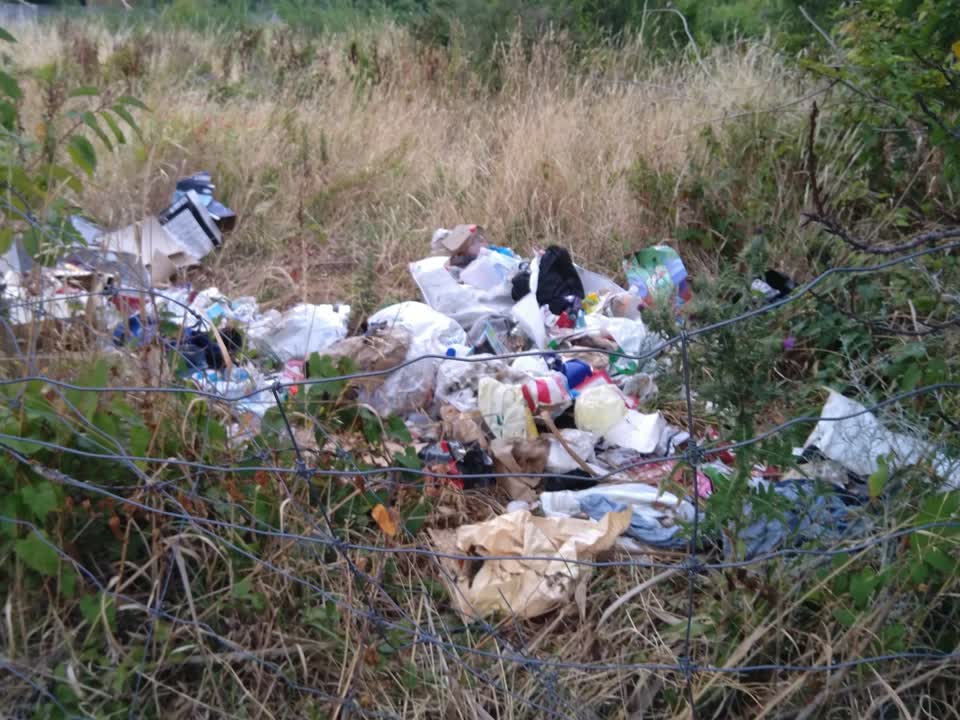 The photograph attached to this rubbish/recycling report