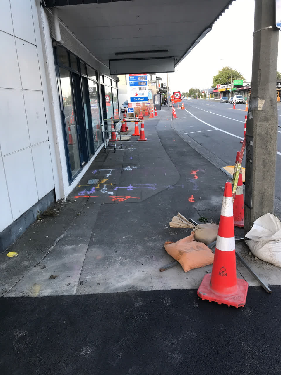 The photograph attached to this roading/streets report