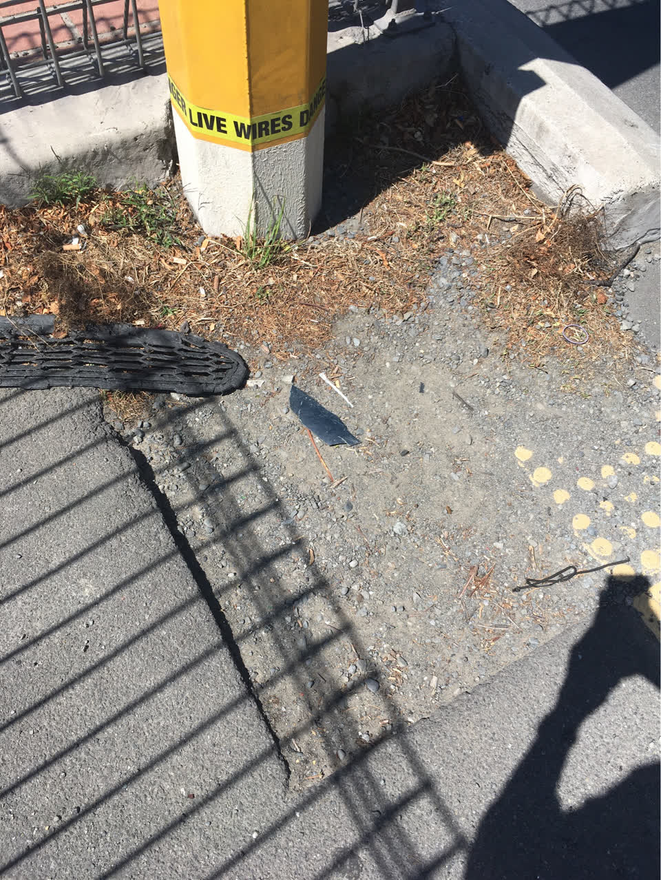 The photograph attached to this roading/streets report