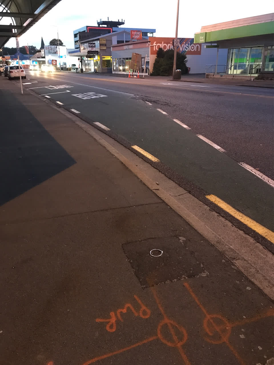 The photograph attached to this roading/streets report
