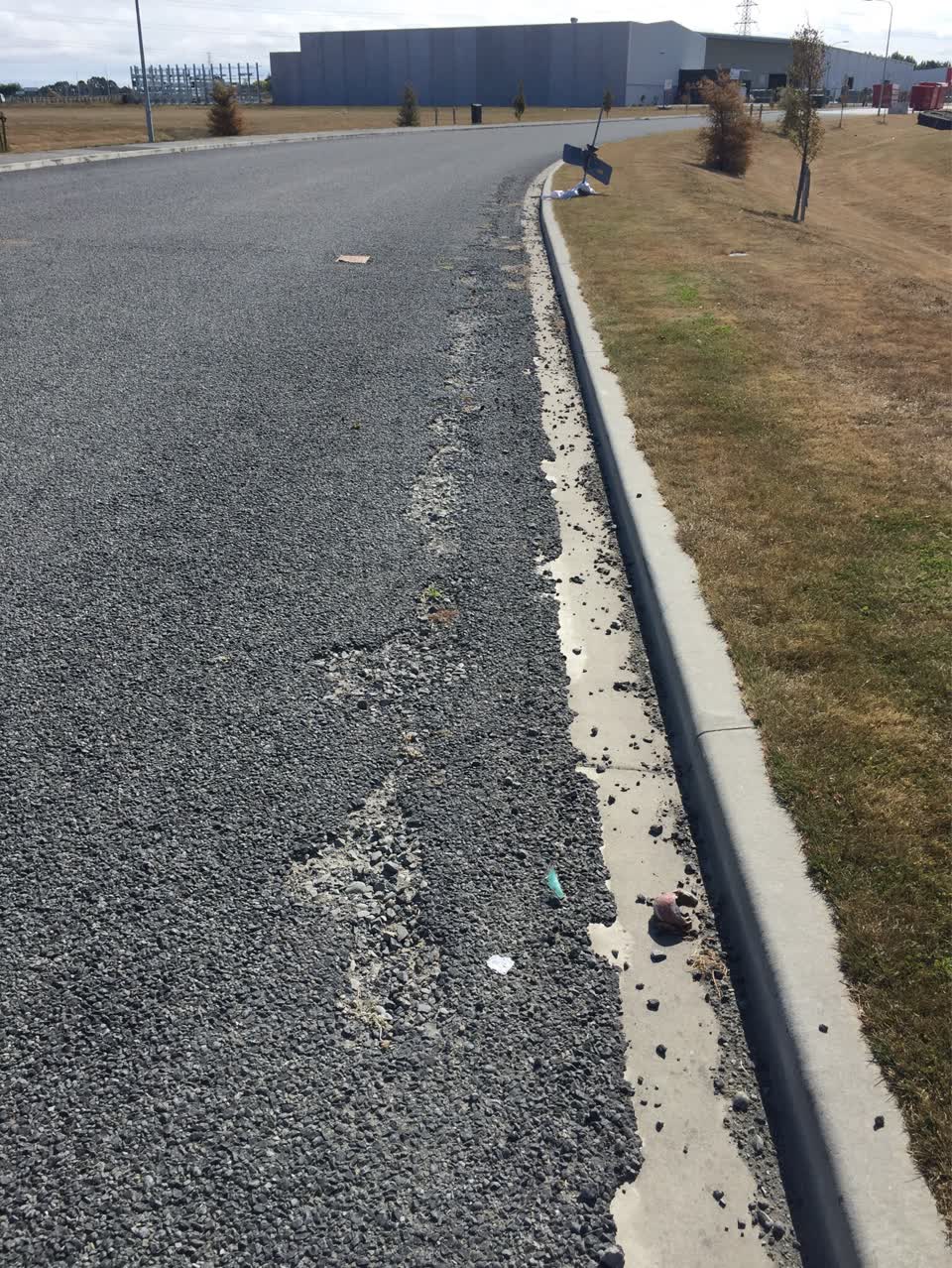 The photograph attached to this roading/streets report